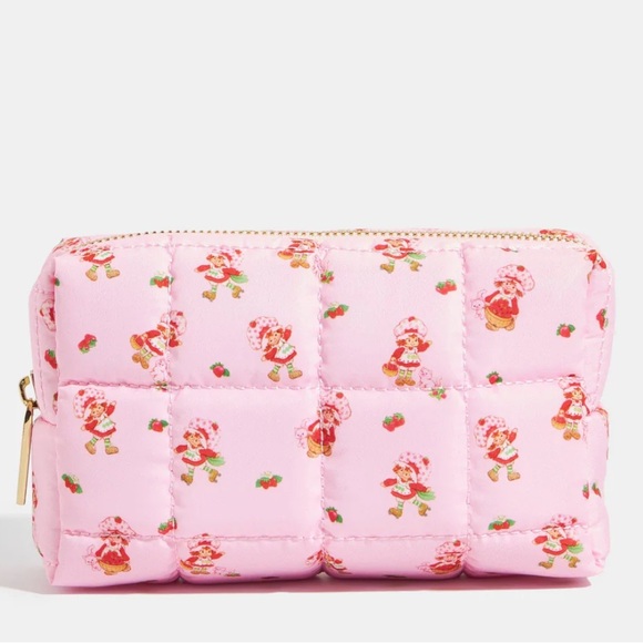 Skinnydip London x strawberry shortcake size L Quilted cosmetic makeup case - Picture 2 of 7